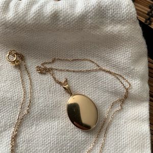Gold Locket Necklace Kinn Studio 